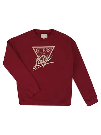 GUESS | Mädchen Sweater | dunkelrot